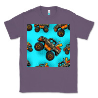Lavender monster truck pre teen seamless pattern Classic Tee - HRA Design Shop