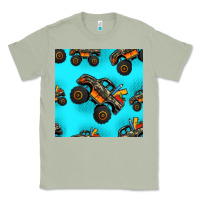 Matcha monster truck pre teen seamless pattern Classic Tee - HRA Design Shop