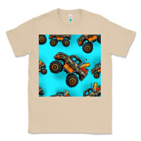 Mushroom monster truck pre teen seamless pattern Classic Tee - HRA Design Shop