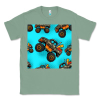 Sage monster truck pre teen seamless pattern Classic Tee - HRA Design Shop