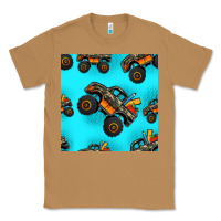 Toasted Coconut monster truck pre teen seamless pattern Classic Tee - HRA Design Shop