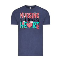 Vintage Denim nursing is a work of heart Vintage Tee - texasbilliewilder