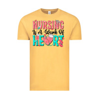 Vintage Mustard nursing is a work of heart Vintage Tee - texasbilliewilder