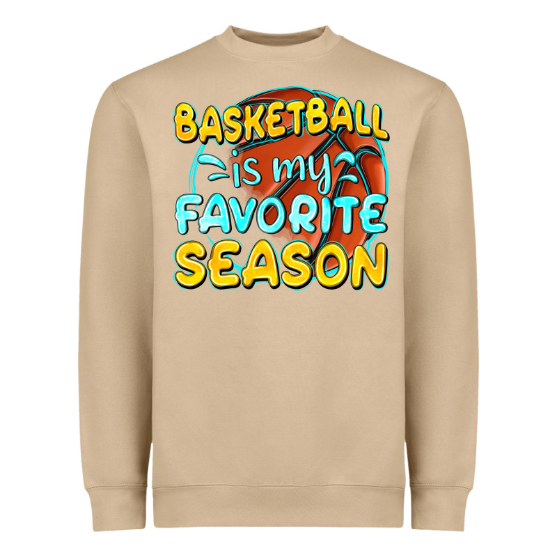 Basketball Is My Favorite Season Heavyweight Sweatshirt by texasbilliewilder | Teevron