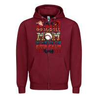 Burgundy i'm a baseball mom we don't do that keep calm thin Zipper Hoodie - Jasminsmagicworld