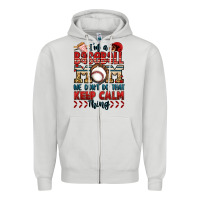 Dove Grey i'm a baseball mom we don't do that keep calm thin Zipper Hoodie - Jasminsmagicworld
