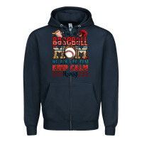 Navy i'm a baseball mom we don't do that keep calm thin Zipper Hoodie - Jasminsmagicworld