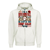 Oatmeal Heather i'm a baseball mom we don't do that keep calm thin Zipper Hoodie - Jasminsmagicworld