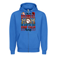 True Royal i'm a baseball mom we don't do that keep calm thin Zipper Hoodie - Jasminsmagicworld