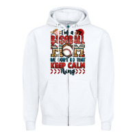 White i'm a baseball mom we don't do that keep calm thin Zipper Hoodie - Jasminsmagicworld