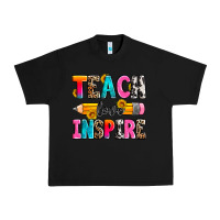 Black teach love inspire Urban Heavy Tee - Zillion Design Studio