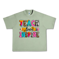 Oil Green teach love inspire Urban Heavy Tee - Zillion Design Studio