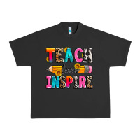 Pigment Black teach love inspire Urban Heavy Tee - Zillion Design Studio