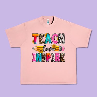Teach Love Inspire Urban Heavy Tee Designed By Zillion Design Studio