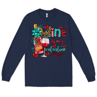 Navy wine is my valentine olivia Long Sleeve Tee - OliviaCreatesArt