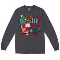 Smoke wine is my valentine olivia Long Sleeve Tee - OliviaCreatesArt