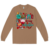 Toasted Coconut wine is my valentine olivia Long Sleeve Tee - OliviaCreatesArt