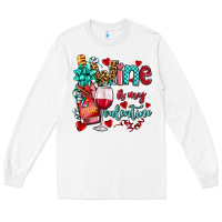 White wine is my valentine olivia Long Sleeve Tee - OliviaCreatesArt