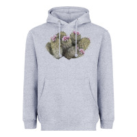 Heather Grey cob beehive cactus Heavyweight Hoodie - LillyAllenDesigns