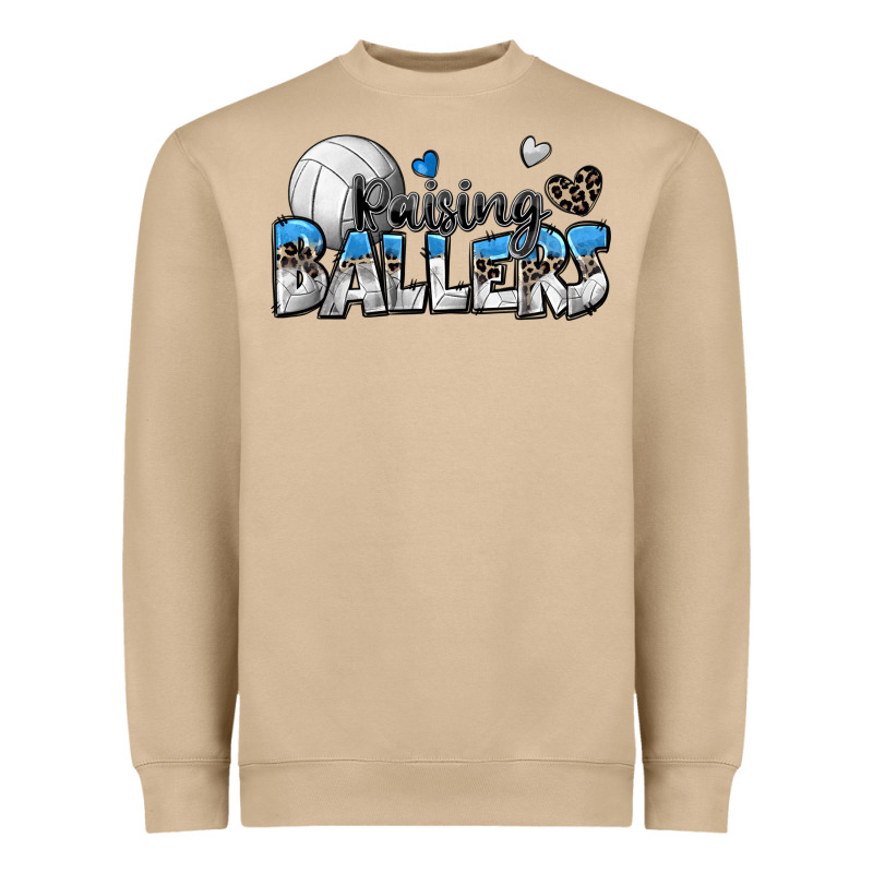 Raising Ballers Volleyball Heavyweight Sweatshirt by Zillion Design Studio | Teevron