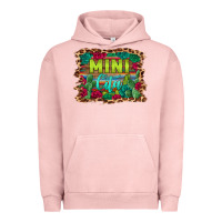 Pigment Salmon mini cita serape background Urban Hoodie - BarkalooDesign