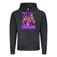 Vintage Black fight like a queen lupus awareness afro girl sneak Vintage Hoodie - RanaPortraitStore