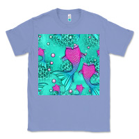 Colony Blue mermaid tail seamless pattern Classic Tee - HRA Design Shop