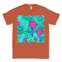 Copper mermaid tail seamless pattern Classic Tee - HRA Design Shop