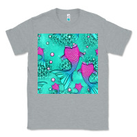 Heather Grey mermaid tail seamless pattern Classic Tee - HRA Design Shop