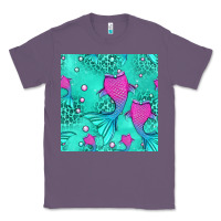 Lavender mermaid tail seamless pattern Classic Tee - HRA Design Shop