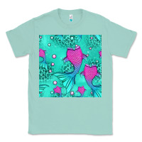 Seafoam mermaid tail seamless pattern Classic Tee - HRA Design Shop