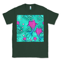 Sports Green mermaid tail seamless pattern Classic Tee - HRA Design Shop