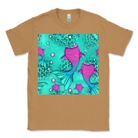 Toasted Coconut mermaid tail seamless pattern Classic Tee - HRA Design Shop