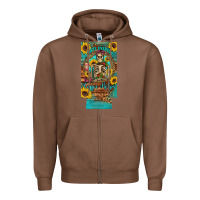 Chestnut i hate everyone but coffee helps western skeleton coffee sunflowers 12 Zipper Hoodie - Artiststas