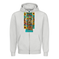 Dove Grey i hate everyone but coffee helps western skeleton coffee sunflowers 12 Zipper Hoodie - Artiststas