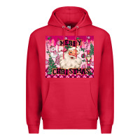 Cardinal merry pink christmas santa Premium Hoodie - MaliasSmallBusiness