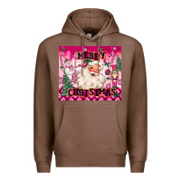 Chestnut merry pink christmas santa Premium Hoodie - MaliasSmallBusiness