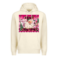 Sandshell merry pink christmas santa Premium Hoodie - MaliasSmallBusiness
