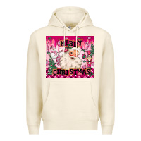Tofu merry pink christmas santa Premium Hoodie - MaliasSmallBusiness