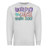 Dove Grey world's cutest alarm clock Premium Sweatshirt - MaliasSmallBusiness