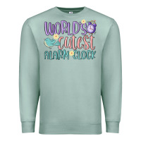 Seafoam world's cutest alarm clock Premium Sweatshirt - MaliasSmallBusiness