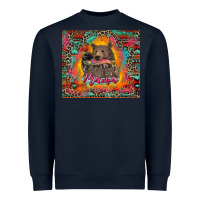 Navy mama bear leopard and aztec Heavyweight Sweatshirt - RanaPortraitStore