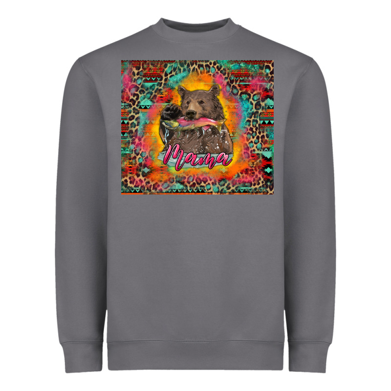Mama Bear Leopard And Aztec Heavyweight Sweatshirt by RanaPortraitStore | Teevron