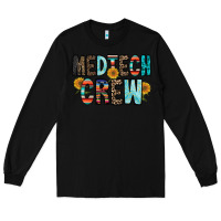 Black medtech crew Long Sleeve Tee - RacoonDesign