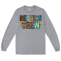 Heather Grey medtech crew Long Sleeve Tee - RacoonDesign