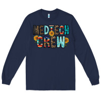 Navy medtech crew Long Sleeve Tee - RacoonDesign
