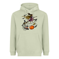 Matcha Witch Heavyweight Hoodie - NancyCooperArtShop