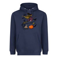 Navy Witch Heavyweight Hoodie - NancyCooperArtShop