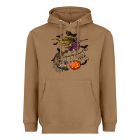 Toasted Coconut Witch Heavyweight Hoodie - NancyCooperArtShop