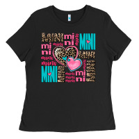 Black mini mini mini with hearts Ladies Tee - AdoDesignShop